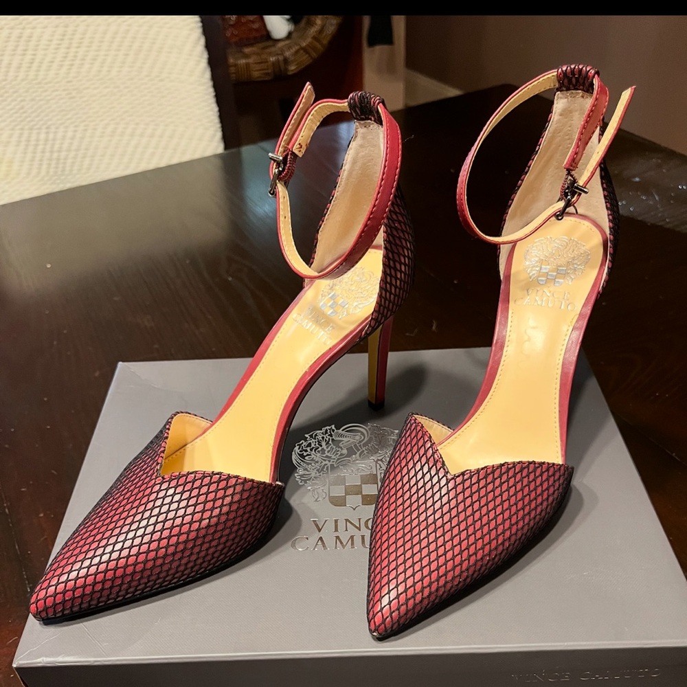 Burgundy ladies heels